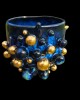 Skulptūrinis akmens masės puodelis  "Royal Blue "